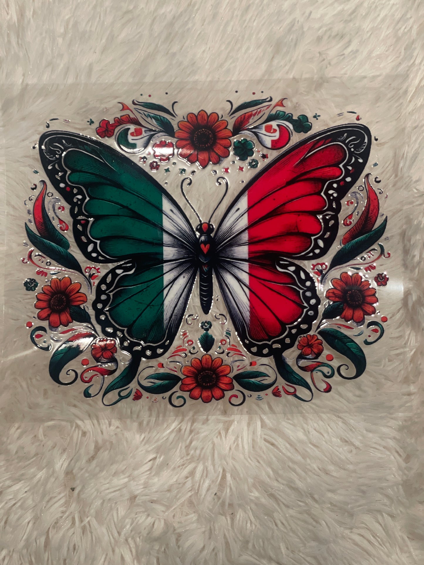 Mexican Butterfly UV DTF 20 oz